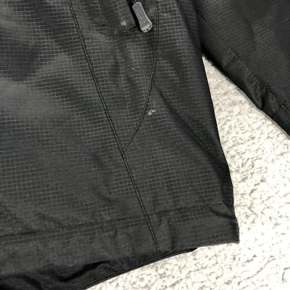 Chick-fil-A Oobe Mens Medium Black Ripstop Hooded Rain Jacket Reflective Uniform